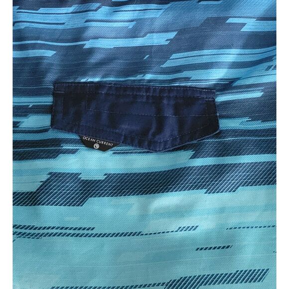 Ocean Current Men's Size 38 Blue Teragram Polyester Boardshorts Pre-Owned - Picture 4 of 12